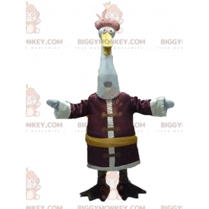 Costume de mascotte BIGGYMONKEY™ de Grue oiseau du dessin animé