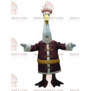 Costume de mascotte BIGGYMONKEY™ de Grue oiseau du dessin animé