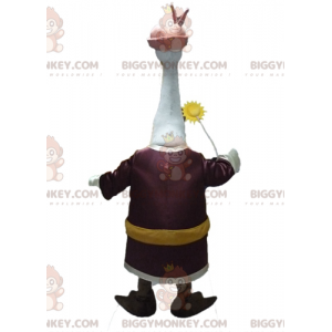 Costume de mascotte BIGGYMONKEY™ de Grue oiseau du dessin animé