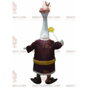 Costume de mascotte BIGGYMONKEY™ de Grue oiseau du dessin animé