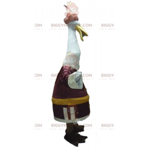 Costume mascotte Kung Fu Panda Cartoon Crane Bird BIGGYMONKEY™