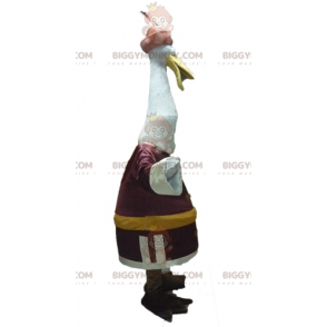 Kung Fu Panda Cartoon Crane Bird BIGGYMONKEY™ Mascot Costume –