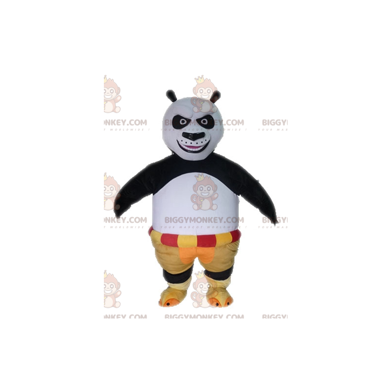 Fato de mascote panda famoso BIGGYMONKEY™ Po do desenho Kung Fu