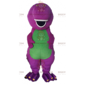 Disfraz de mascota BIGGYMONKEY™ de dinosaurio morado de dibujos