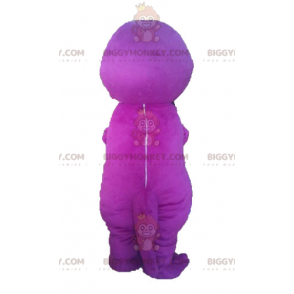 Mascote de dinossauro roxo gigante engraçado - Cortar L (175-180CM)