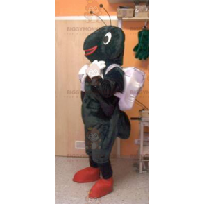 Schwarz-weißes Ameisen-BIGGYMONKEY™-Maskottchen-Kostüm -