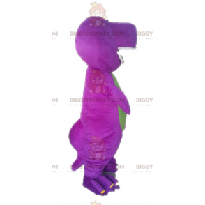 Costume de mascotte BIGGYMONKEY™ de Barney dinosaure violet de