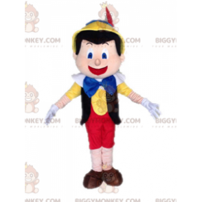 Pinocchio Famous Cartoon Puppet BIGGYMONKEY™ Mascot Costume –