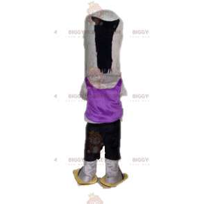 Giant Fun Gray Zombie BIGGYMONKEY™ Mascot Costume –