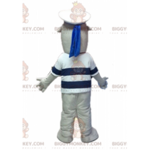 BIGGYMONKEY™ costume da mascotte di leone marino grigio e