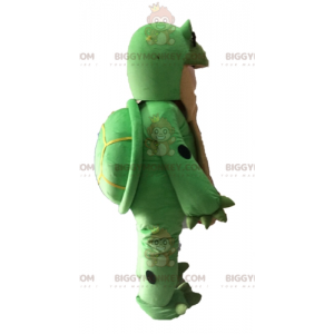 Giant Green and Tan Turtle BIGGYMONKEY™ Mascot Costume -