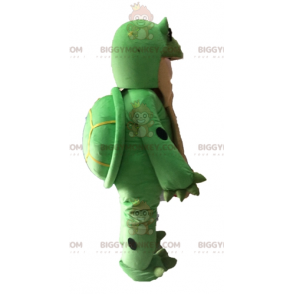 Giant Green and Tan Turtle BIGGYMONKEY™ Mascot Costume -