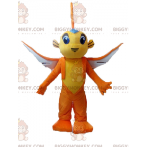 Disfraz de mascota Pez volador amarillo y naranja BIGGYMONKEY™