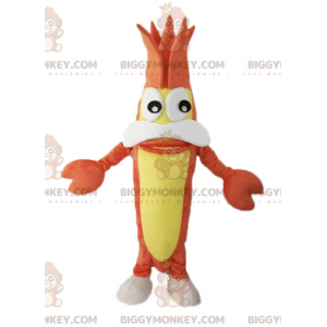 Traje de mascote de lagosta de camarão BIGGYMONKEY™. Traje de
