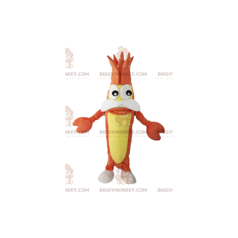 Costume de mascotte BIGGYMONKEY™ de homard de crevette. Costume