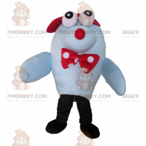 Costume de mascotte BIGGYMONKEY™ de phoque d'otarie bleue -