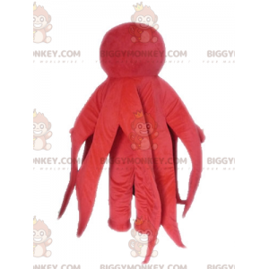 Costume de mascotte BIGGYMONKEY™ de pieuvre de poulpe rouge