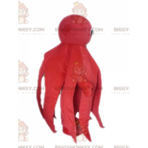 Kæmpe rød blæksprutte BIGGYMONKEY™ maskotkostume -