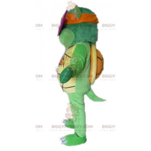 Disfraz de mascota tortuga verde tortuga ninja BIGGYMONKEY™ -