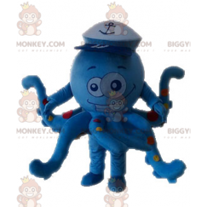 Blauwe polkadot Octopus Octopus BIGGYMONKEY™ mascottekostuum -