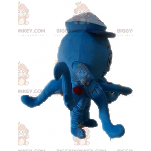 Sininen Polka Dot Octopus Octopus BIGGYMONKEY™ maskottiasu -