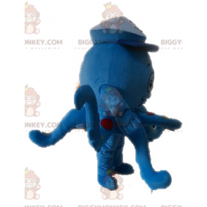 Blauwe polkadot Octopus Octopus BIGGYMONKEY™ mascottekostuum -