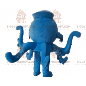 Blauwe polkadot Octopus Octopus BIGGYMONKEY™ mascottekostuum -