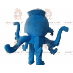 Costume de mascotte BIGGYMONKEY™ de pieuvre de poulpe bleu à