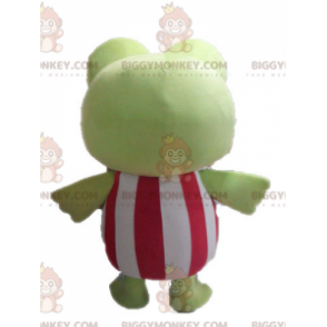 Costume de mascotte BIGGYMONKEY™ de grenouille verte géante et