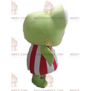 Costume mascotte gigante divertente rana verde BIGGYMONKEY™ -