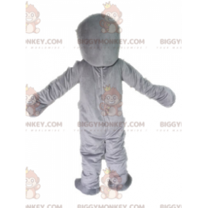 Costume de mascotte BIGGYMONKEY™ de dauphin gris et blanc.