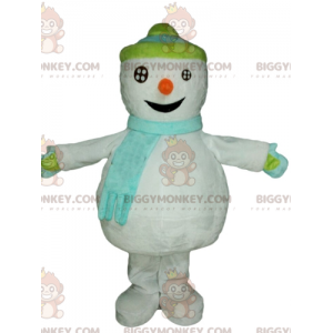 Jättiläinen lumiukko BIGGYMONKEY™ maskottiasu. Talvi