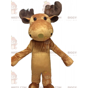 Caribou Moose BIGGYMONKEY™ Mascot Costume. Giant Reindeer