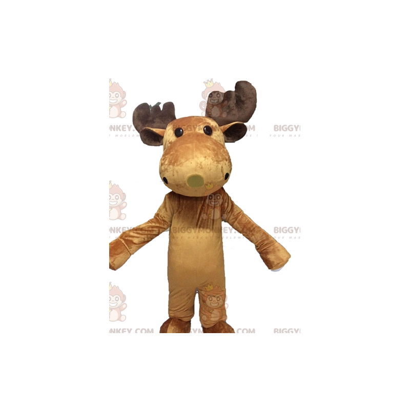 Caribou Moose BIGGYMONKEY™ mascottekostuum. Gigantisch rendier