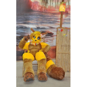 Yellow and Brown Fox BIGGYMONKEY™ Mascot Costume –