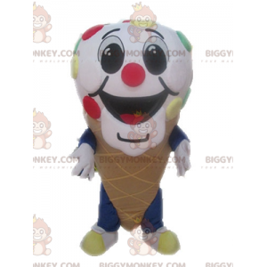 Costume de mascotte BIGGYMONKEY™ de cornet de glace géant.