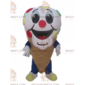 Costume da mascotte cono gelato gigante BIGGYMONKEY™. Costume