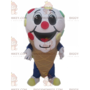 Riesige Eiswaffel BIGGYMONKEY™ Maskottchenkostüm. Ice Cream