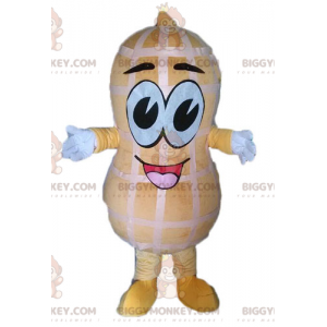 Costume de mascotte BIGGYMONKEY™ de cacahuète géante. Costume