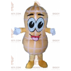 Costume de mascotte BIGGYMONKEY™ de cacahuète géante. Costume