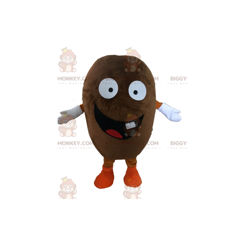 Coffee Bean BIGGYMONKEY™ Mascot Costume. Giant Cocoa Bean