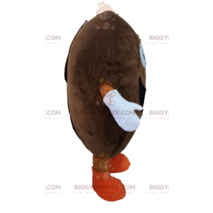 Coffee Bean BIGGYMONKEY™ Mascot Costume. Giant Cocoa Bean