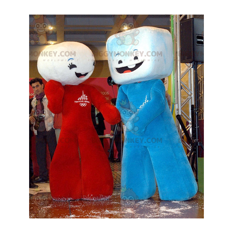 2 Mascot BIGGYMONKEY's klontjes suiker Marshmallows -