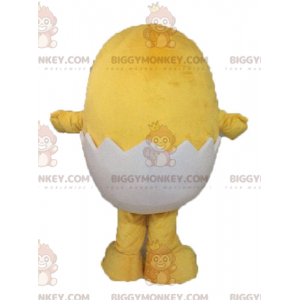 Disfraz de mascota BIGGYMONKEY™ de pollito amarillo con concha