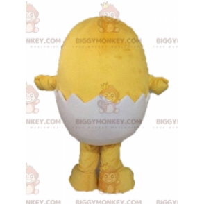 Costume de mascotte BIGGYMONKEY™ de poussin jaune dans une