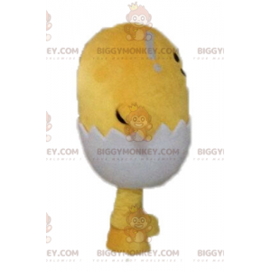 Costume de mascotte BIGGYMONKEY™ de poussin jaune dans une