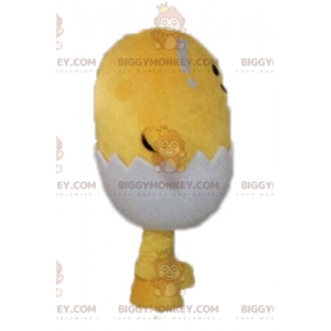 Disfraz de mascota BIGGYMONKEY™ de pollito amarillo con concha