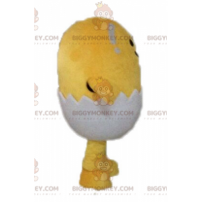 Yellow Chick in a Shell BIGGYMONKEY™ Mascot Costume -