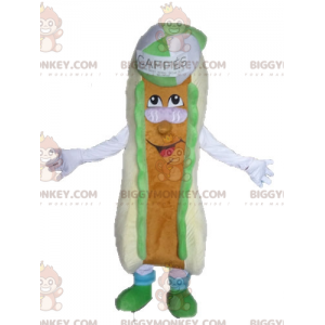 Giant Sandwich BIGGYMONKEY™ mascottekostuum. Hot Dog