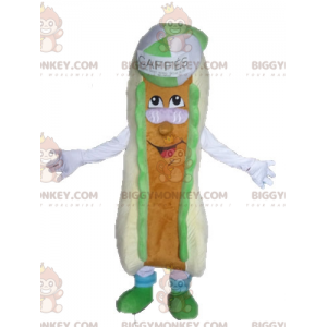 Kæmpe Sandwich BIGGYMONKEY™ maskotkostume. Hot Dog BIGGYMONKEY™